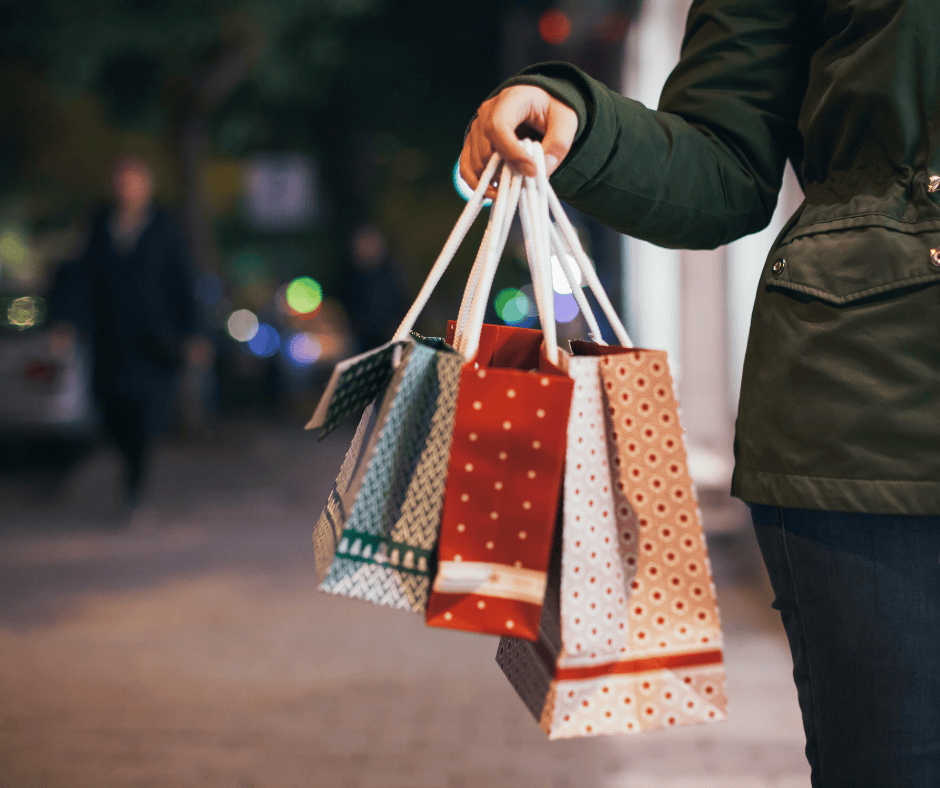 Christmas shopping in London